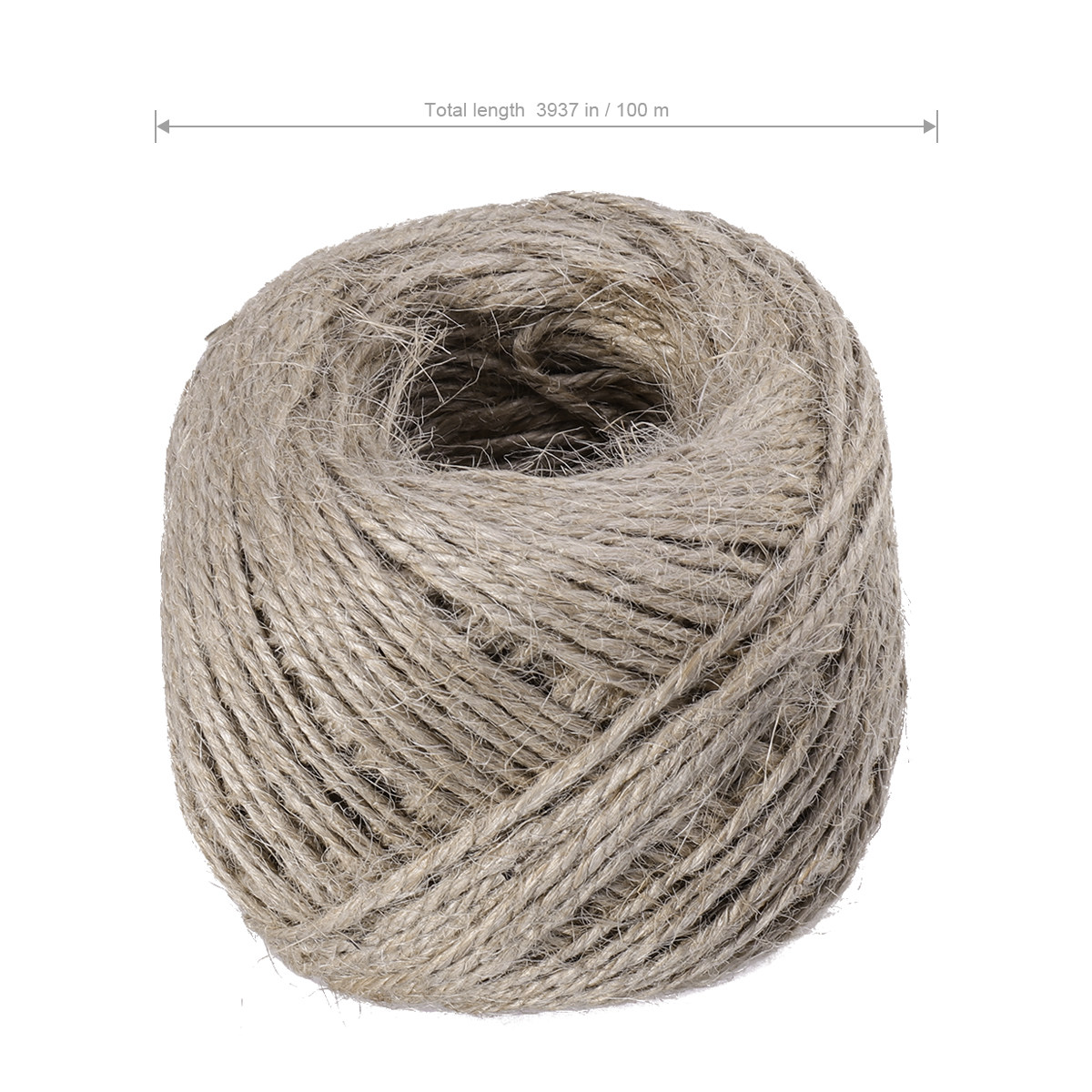 Twine Jute Natural - เชือกป่านธรรมชาติ เชือกปอสีดำ สำหรับงานฝีมือ DIY งานศิลปะ งานปาร์ตี้