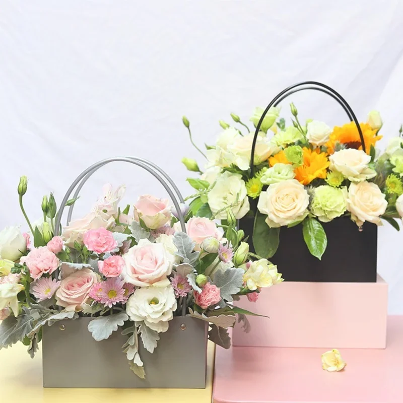 1 ชิ้นกล่องกระดาษลายดอกไม้ถังพ - Florist Supply Buckets บทวิจารณ์และราคา