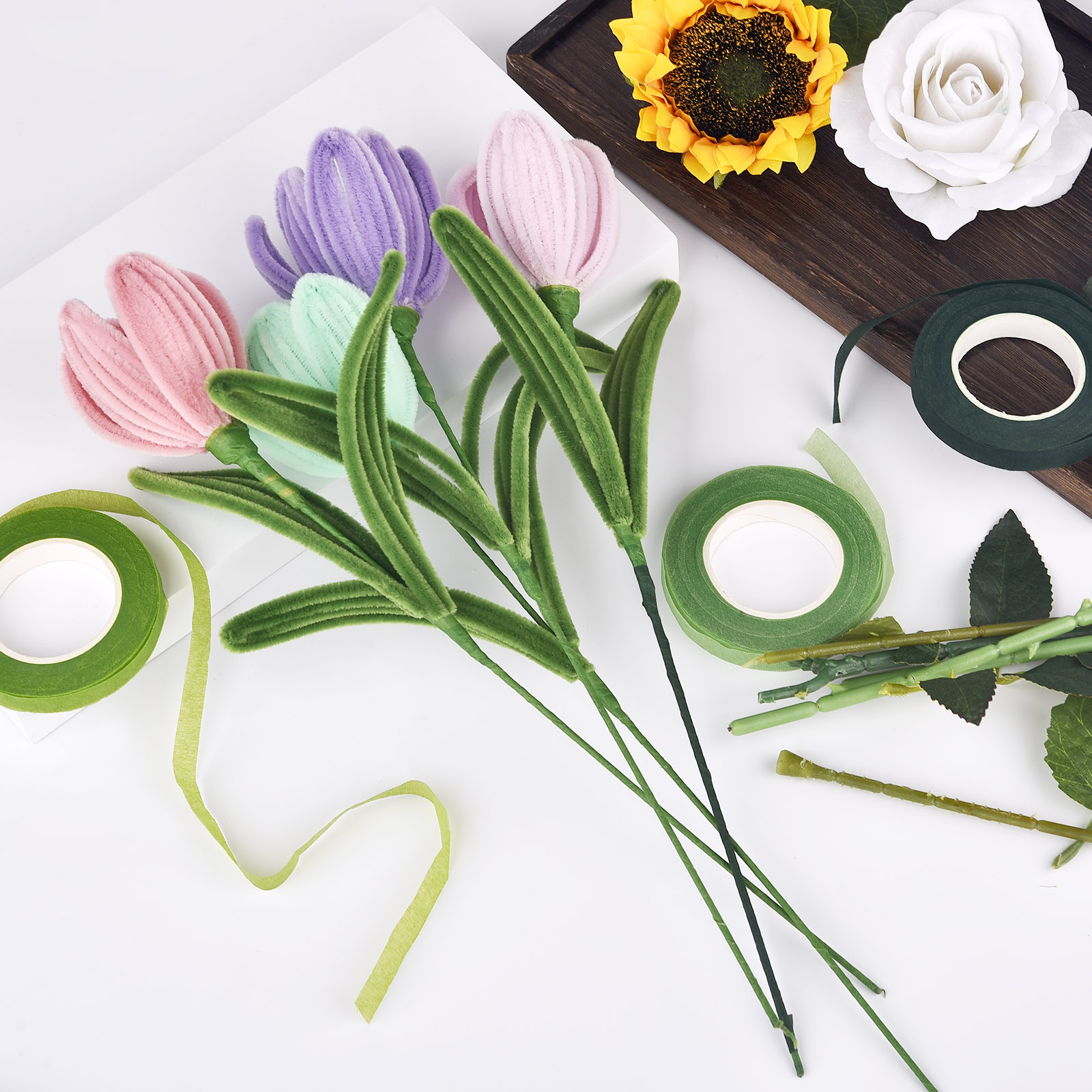 30 หลาดอกไม้ Stem เทป Corsages - Florist Flower Supply บทวิจารณ์และราคา