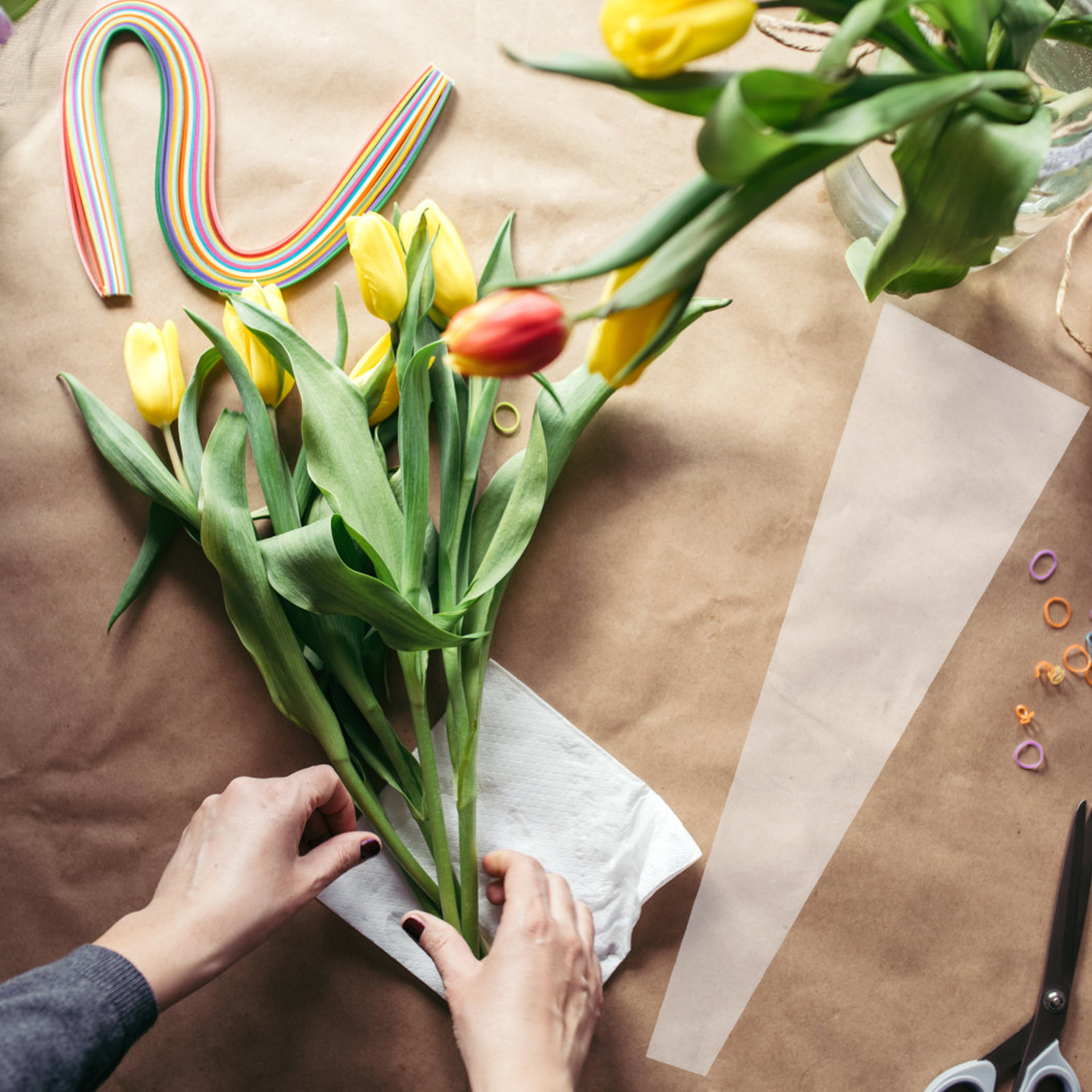 50 ชิ้น ถุงเซลโลเฟนห่อช่อดอกไม - Florist Flower Supply บทวิจารณ์และราคา