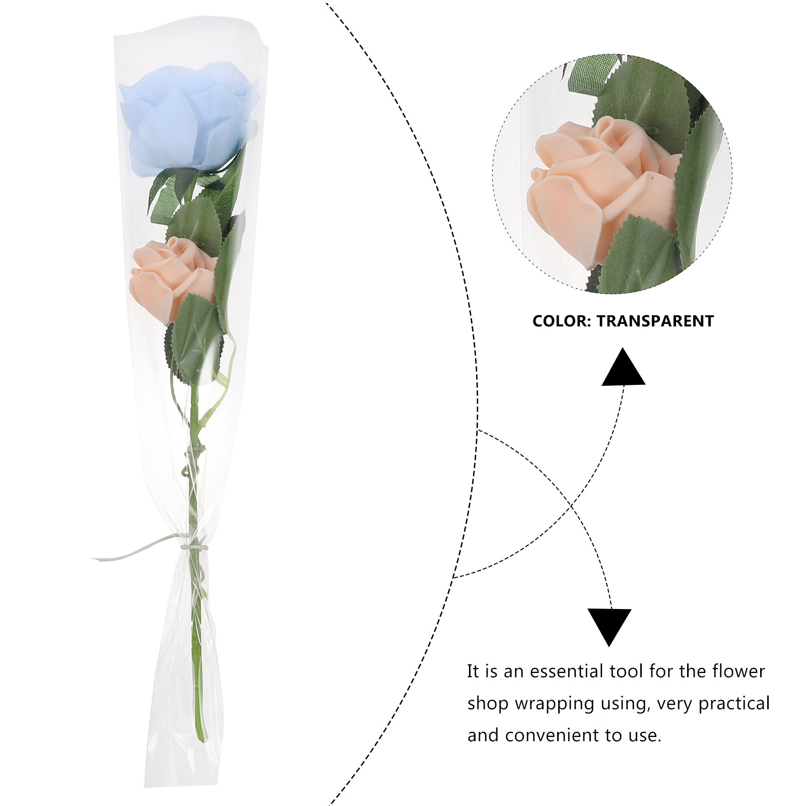 50 ชิ้น ถุงเซลโลเฟนห่อช่อดอกไม - Florist Flower Supply บทวิจารณ์และราคา