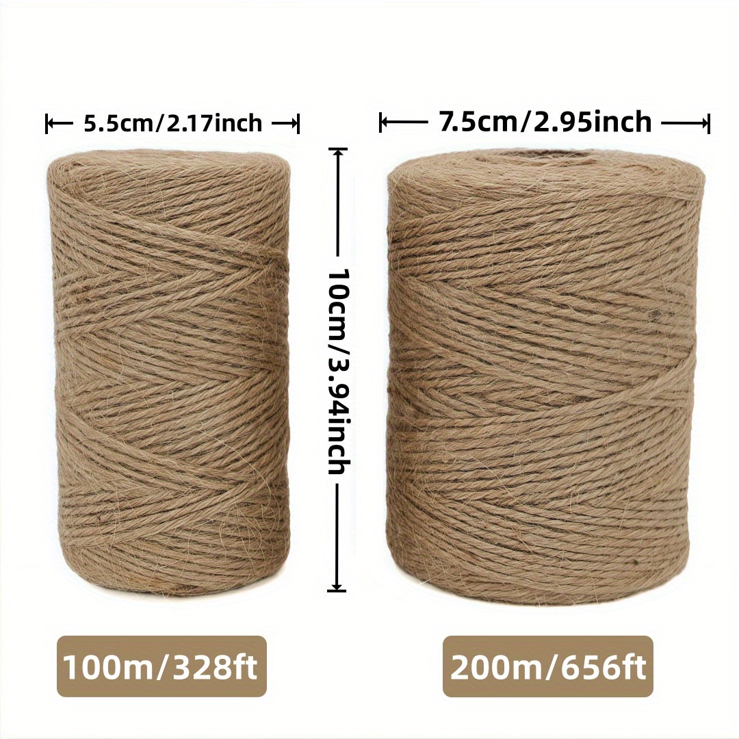 เชือกป่านธรรมชาติขนาด 2/3/4 มม - Twine Jute Natural บทวิจารณ์และราคา