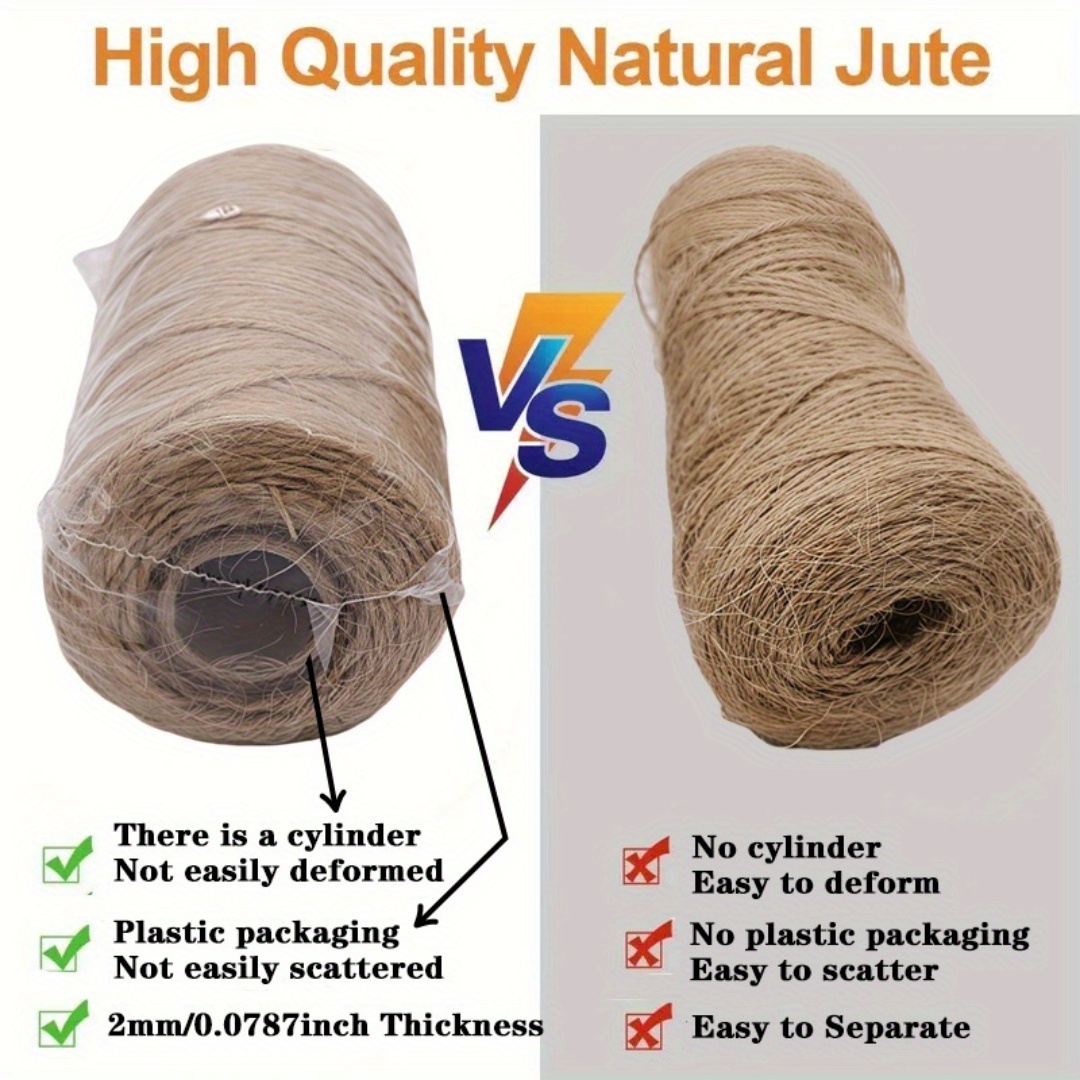 เชือกป่านธรรมชาติขนาด 2/3/4 มม - Twine Jute Natural บทวิจารณ์และราคา