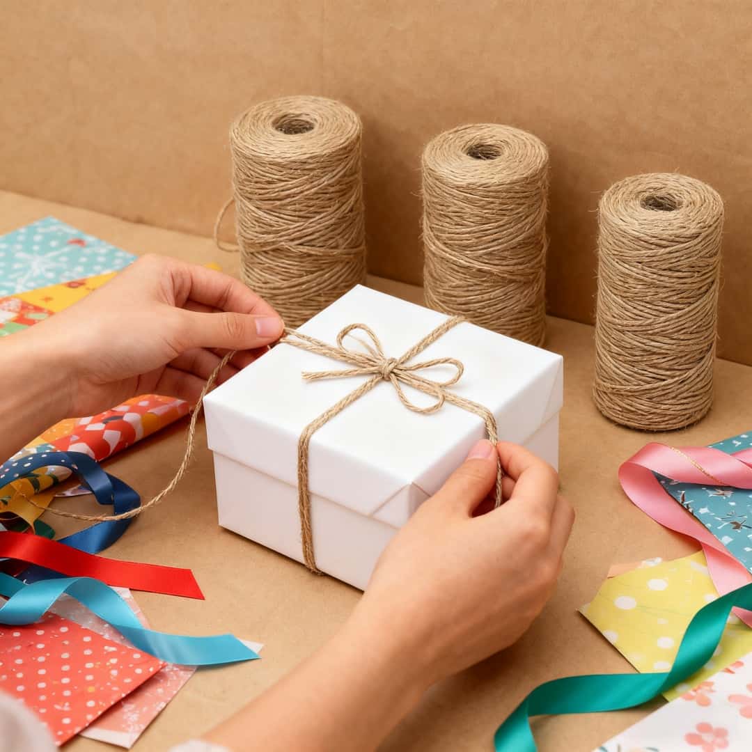 เชือกป่านธรรมชาติขนาด 2/3/4 มม - Twine Jute Natural บทวิจารณ์และราคา