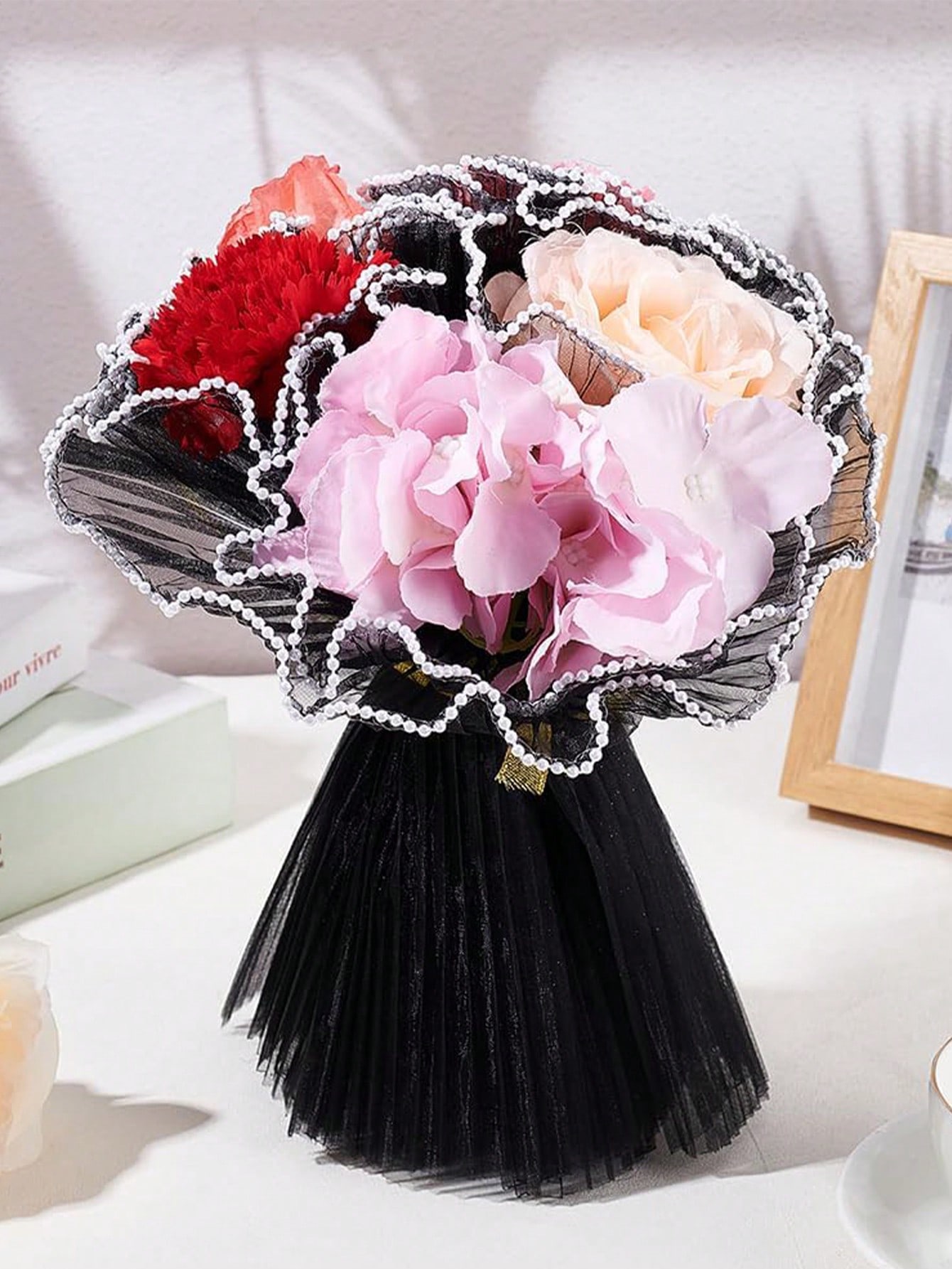 กระดาษตาข่ายห่อดอกไม้ขอบมุกเที - Florist Flower Supply บทวิจารณ์และราคา