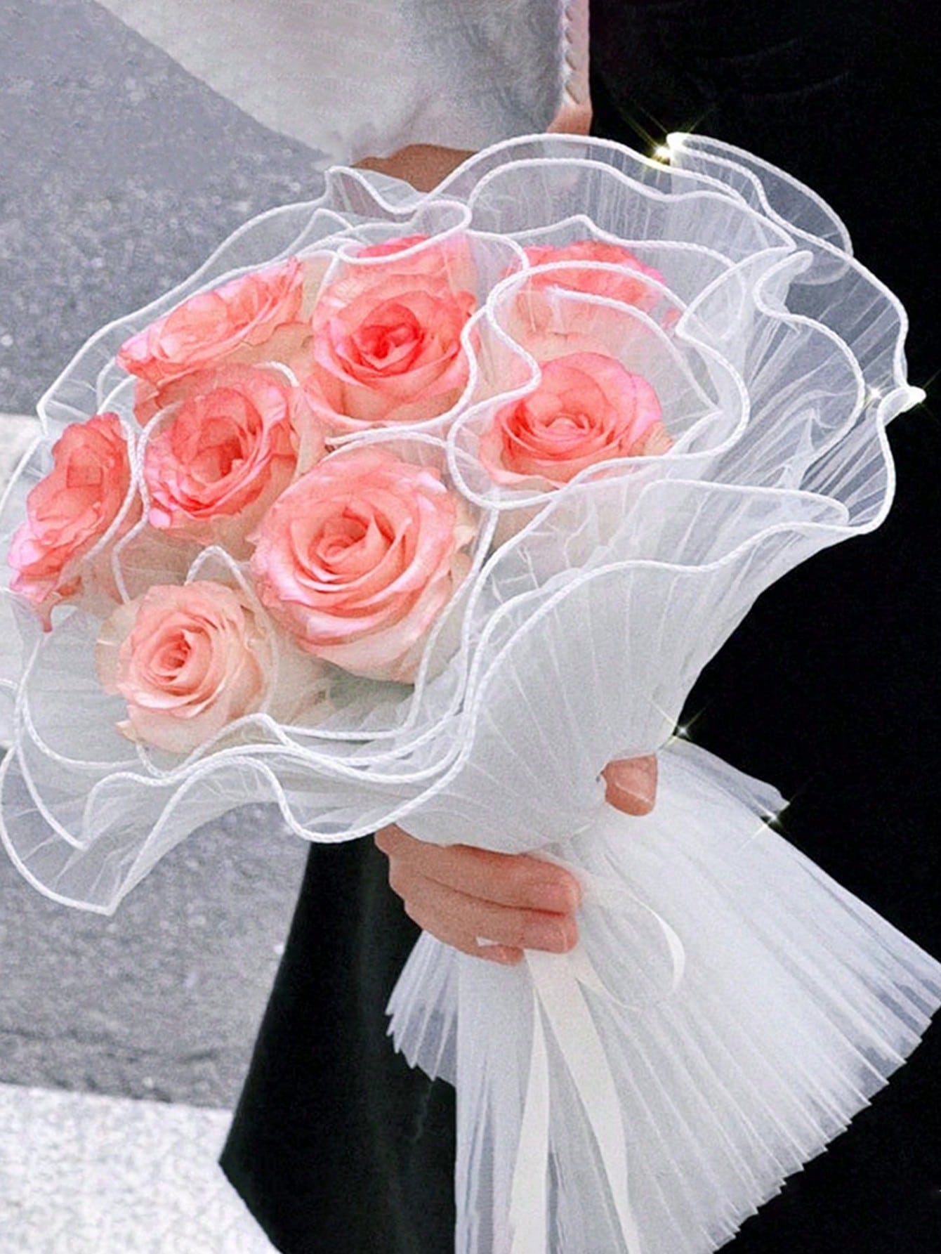 กระดาษตาข่ายห่อดอกไม้ขอบมุกเที - Florist Flower Supply บทวิจารณ์และราคา