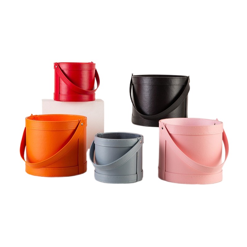 กล่องของขวัญทรงกลมหนังพกพา สำห - Florist Supply Buckets บทวิจารณ์และราคา